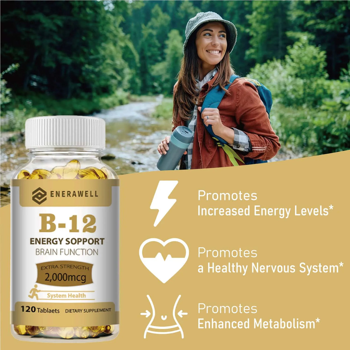 Vitamin B12 Methylcobalamin Capsules Daily Supplement