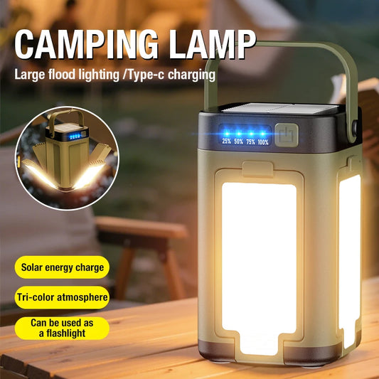 Portable Type C Rechargeable LED Camping Tent Light