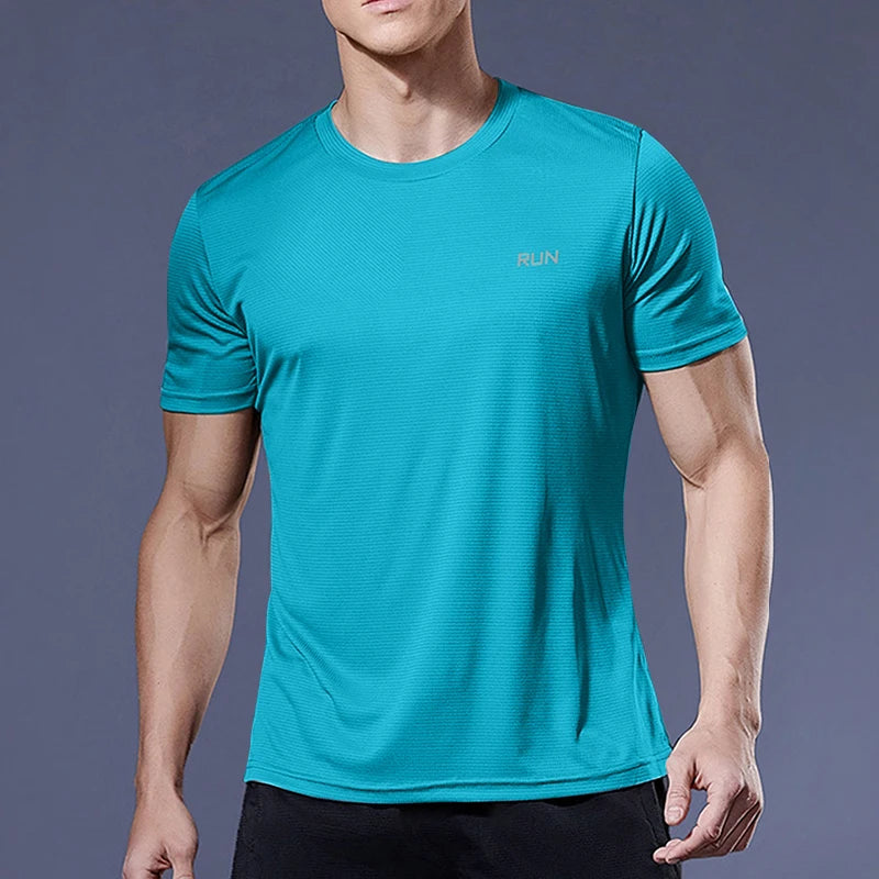 Men's Quick Dry Short Sleeve Running Fitness Shirt
