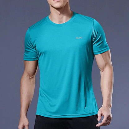 Men's Quick Dry Short Sleeve Running Fitness Shirt