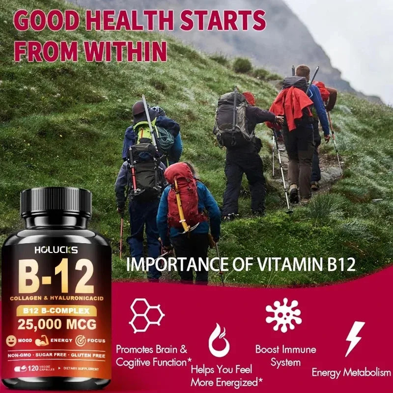 Vitamin B12 Complex Brain Energy Metabolism Support Supplement