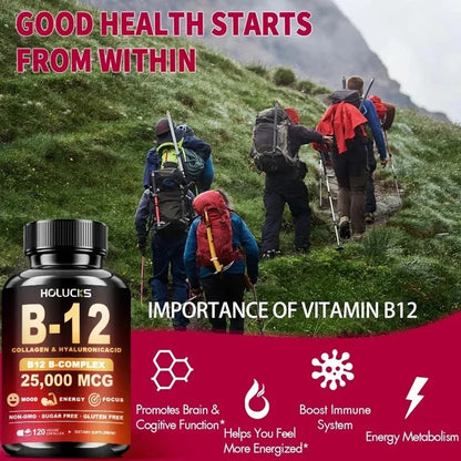 Vitamin B12 Complex Brain Energy Metabolism Support Supplement