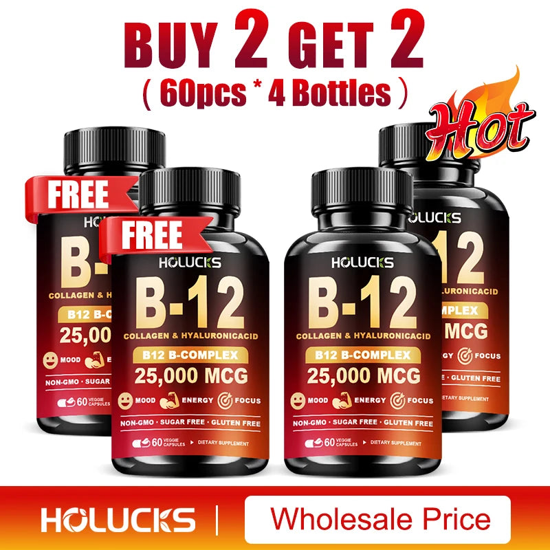 Vitamin B12 Complex Brain Energy Metabolism Support Supplement