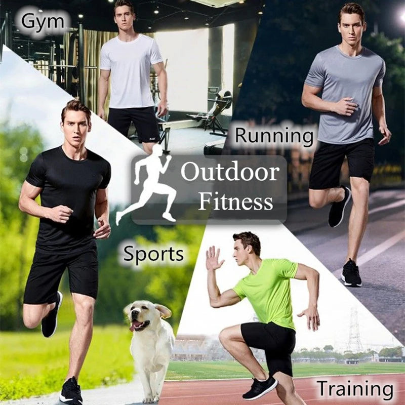 Men's Quick Dry Moisture Wicking Gym Running T-Shirt