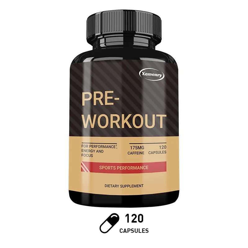 Pre-Workout Muscle Building Endurance Support Supplement