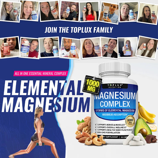Magnesium Complex Glycinate Citrate Malate Supplement