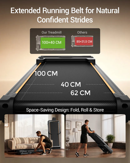 Folding Treadmill Automatic Incline Home Fitness
