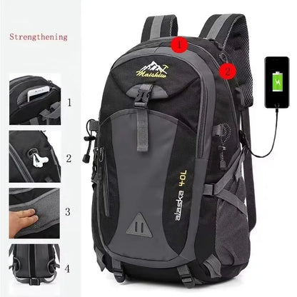 Anti Theft Waterproof Mountaineering Hiking Travel Backpack