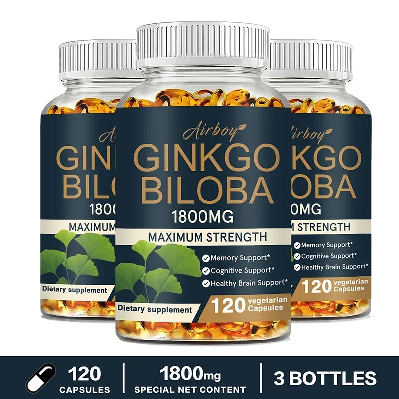 Ginkgo Biloba Brain Support Memory Focus Supplement