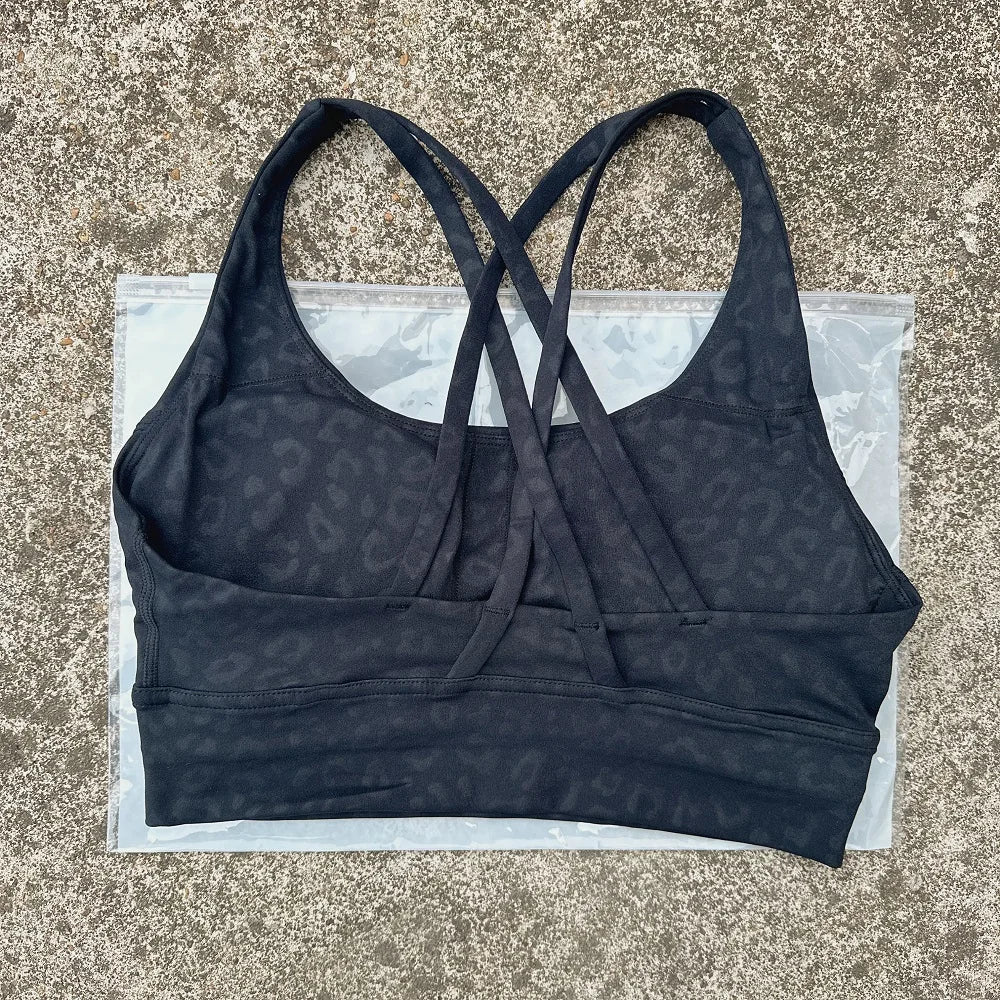 Women's Cross Back High Support Push Up Sports Bra