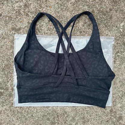 Women's Cross Back High Support Push Up Sports Bra