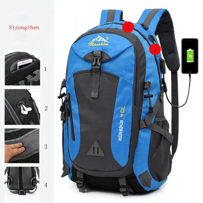 Anti Theft Waterproof Mountaineering Hiking Travel Backpack