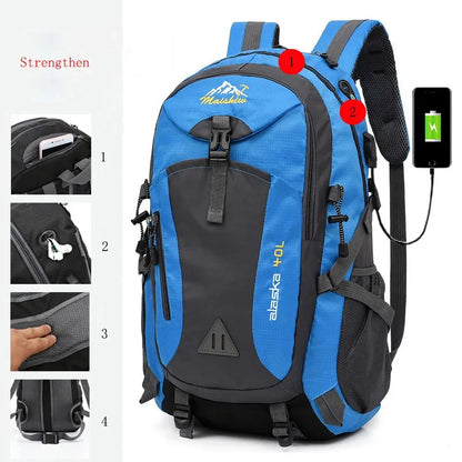 Anti Theft Waterproof Mountaineering Hiking Travel Backpack