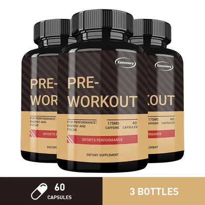 Pre-Workout Muscle Building Endurance Support Supplement