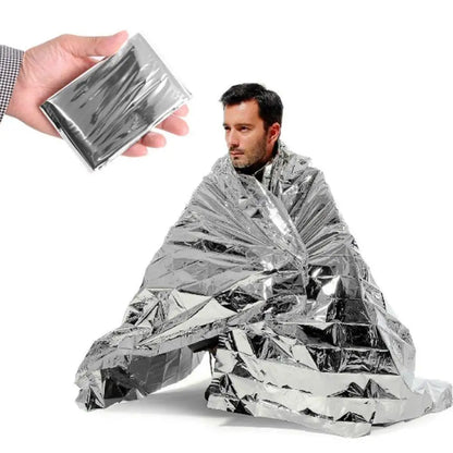 Emergency Thermal Blanket Windproof Waterproof Outdoor Camping