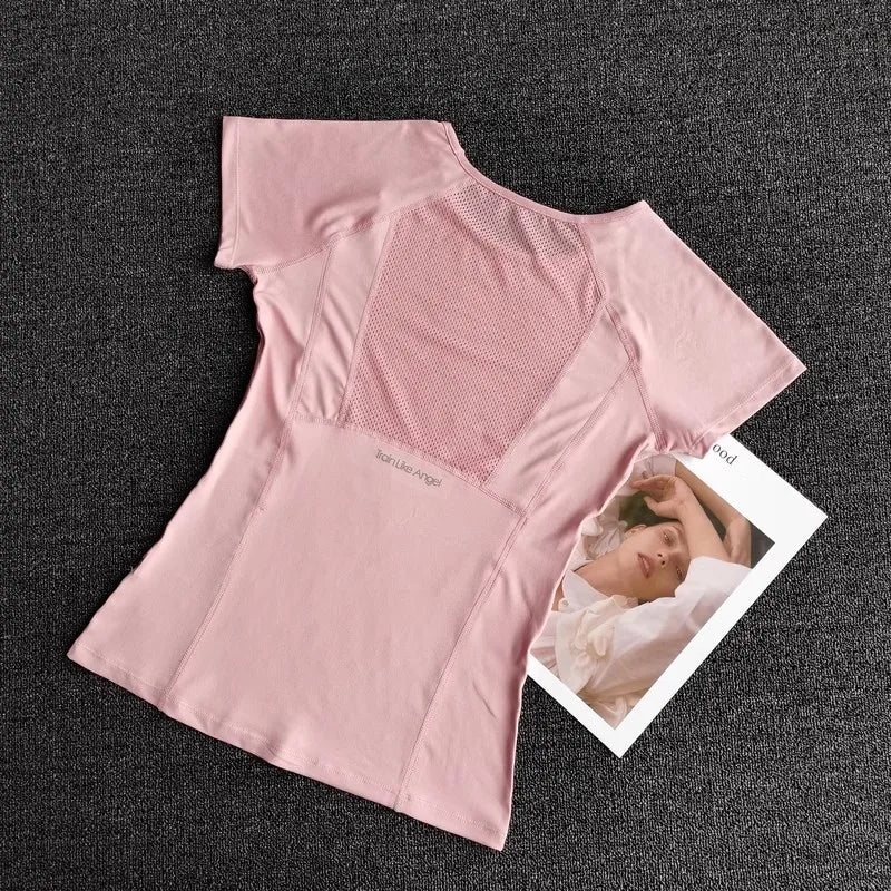 Women's Quick Dry Running Yoga Fitness Sports T-Shirt