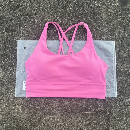 Women's Cross Back High Support Push Up Sports Bra