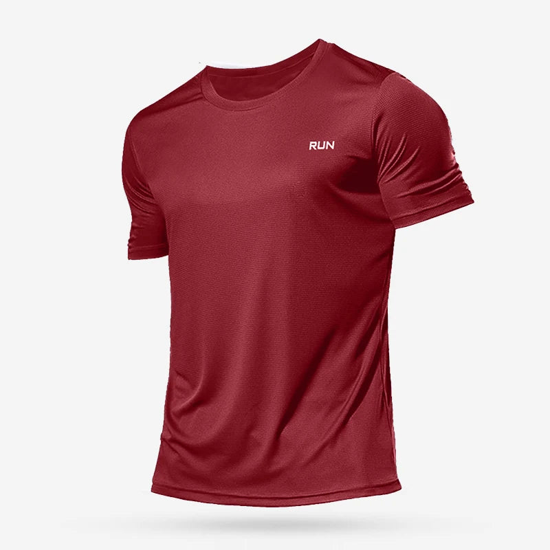 Men's Quick Dry Short Sleeve Running Fitness Shirt