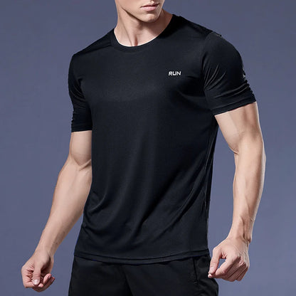Men's Quick Dry Short Sleeve Running Fitness Shirt