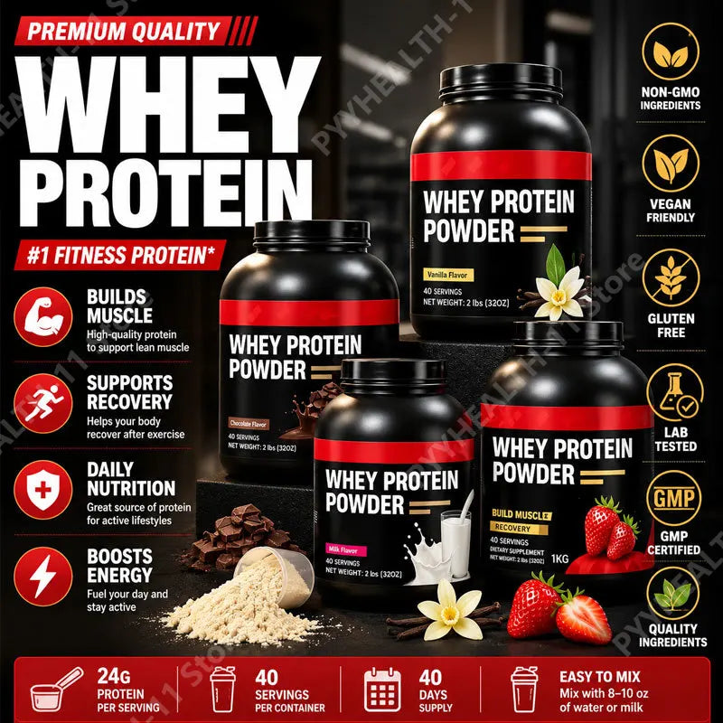 Whey Protein Isolate Powder High Quality 40 Servings