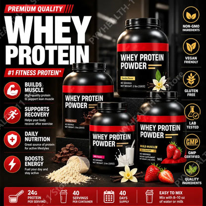 Whey Protein Isolate Powder High Quality 40 Servings