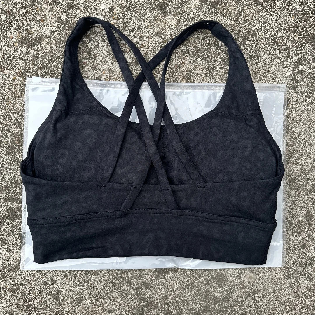 Women's Cross Back High Support Push Up Sports Bra