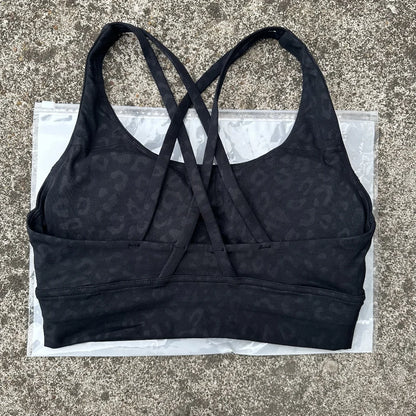 Women's Cross Back High Support Push Up Sports Bra