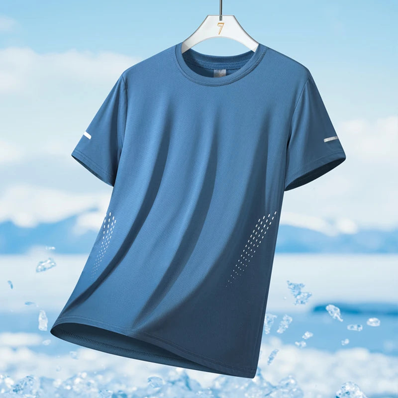 Men's Quick Dry Reflective Running Sports T-Shirt