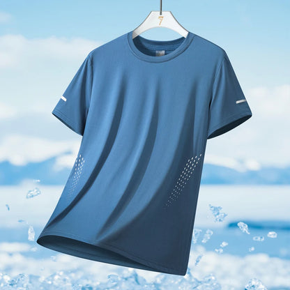 Men's Quick Dry Reflective Running Sports T-Shirt