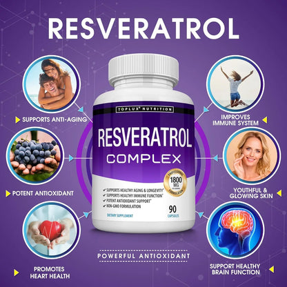 Complex Trans Resveratrol Antioxidant Capsules