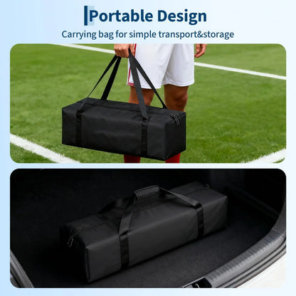 6x4ft Portable Foldable Soccer Goal Steel Frame Net