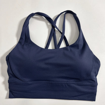 Women's Cross Back High Support Push Up Sports Bra