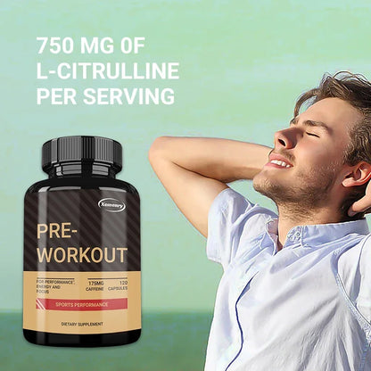 Pre-Workout Muscle Building Endurance Support Supplement