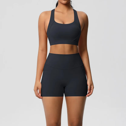 Women's 2-Piece Pocketed Yoga Gym Sportswear Set