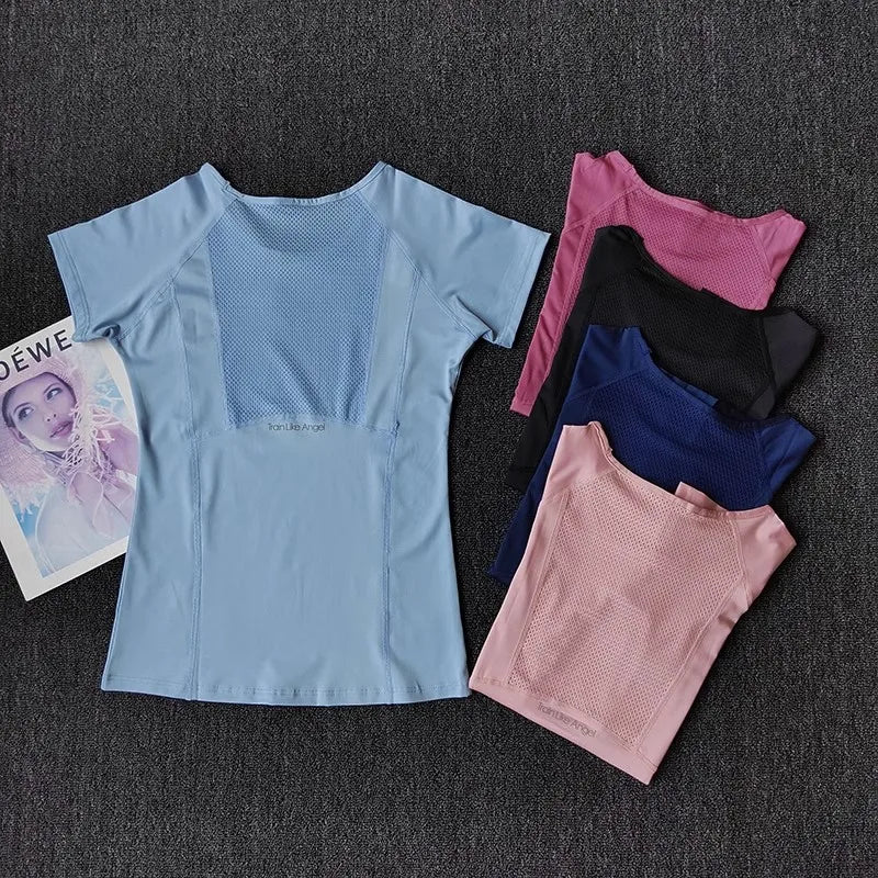 Women's Quick Dry Running Yoga Fitness Sports T-Shirt