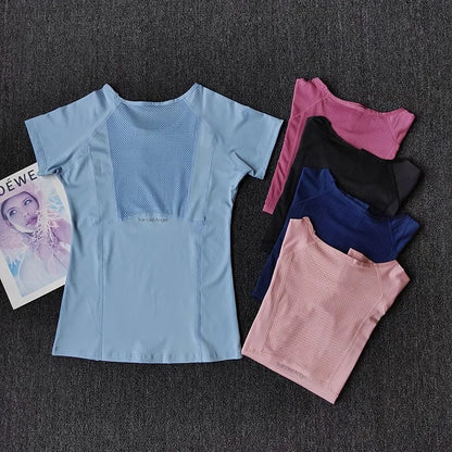 Women's Quick Dry Running Yoga Fitness Sports T-Shirt