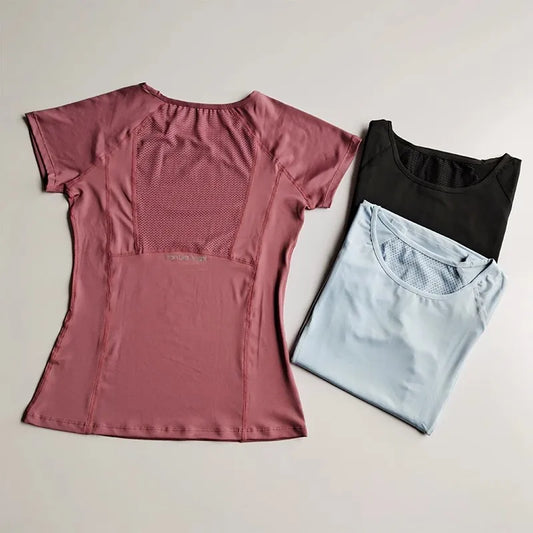 Women's Quick Dry Running Yoga Fitness Sports T-Shirt