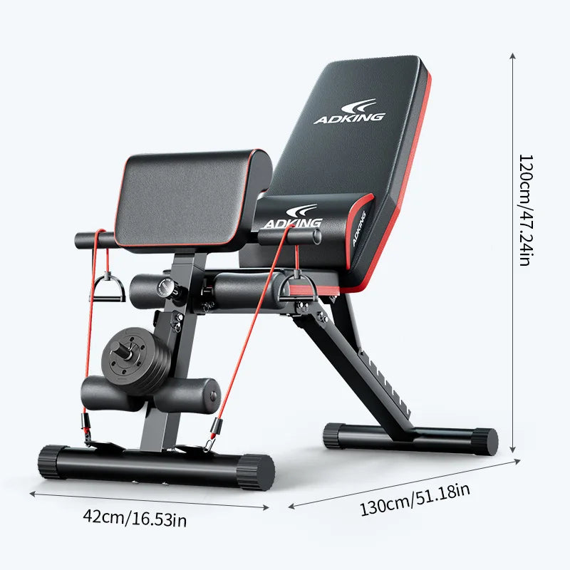 Fully Foldable Adjustable Multi Functional Fitness Exercise Bench