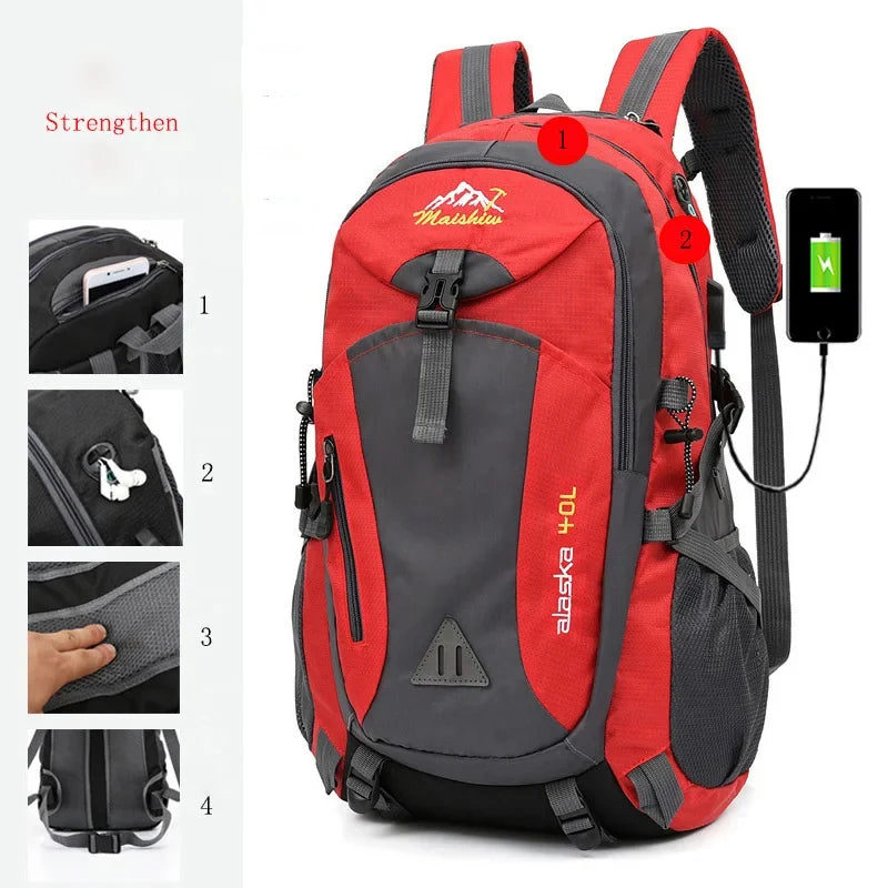 Anti Theft Waterproof Mountaineering Hiking Travel Backpack