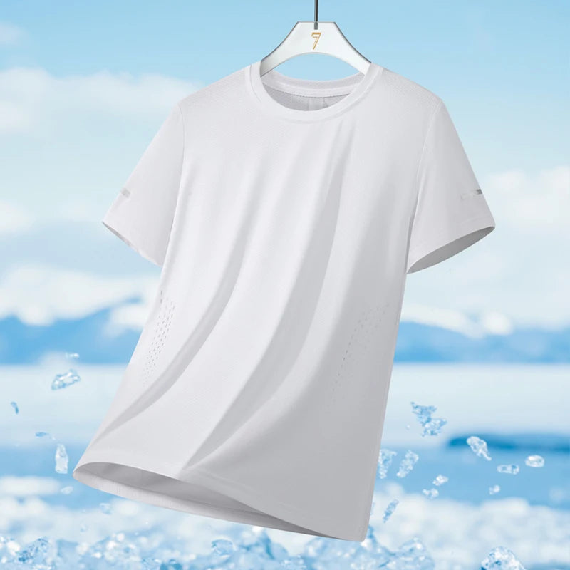 Men's Quick Dry Reflective Running Sports T-Shirt