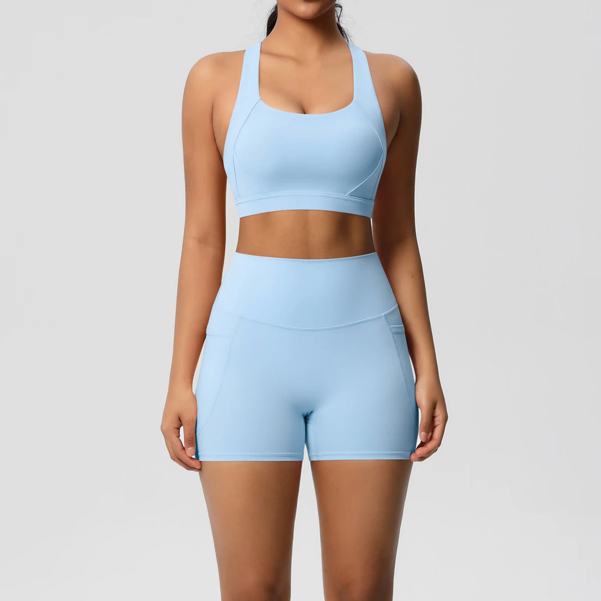 Women's 2-Piece Pocketed Yoga Gym Sportswear Set
