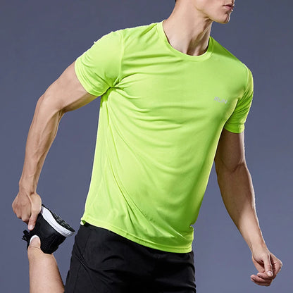 Men's Quick Dry Short Sleeve Running Fitness Shirt