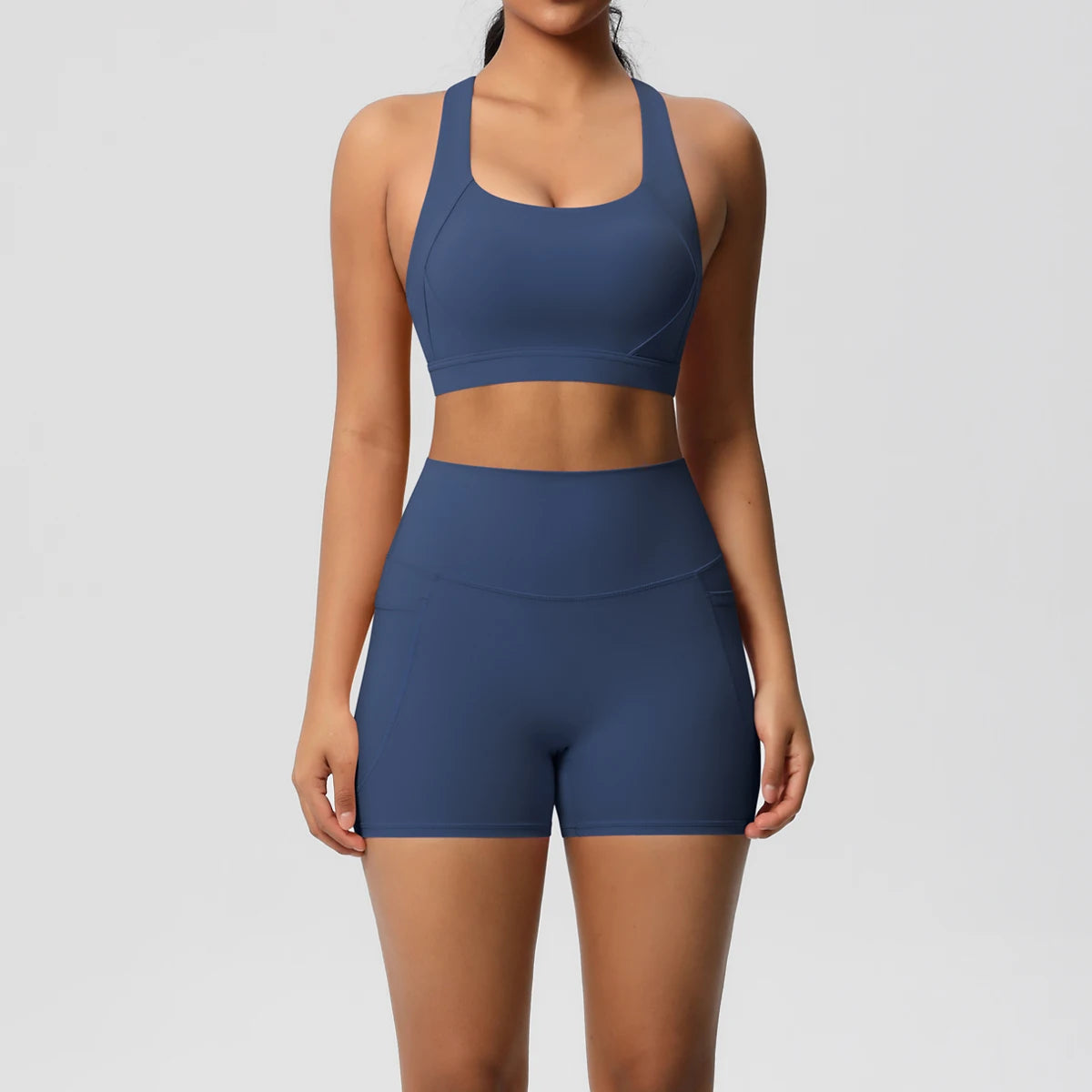 Women's 2-Piece Pocketed Yoga Gym Sportswear Set