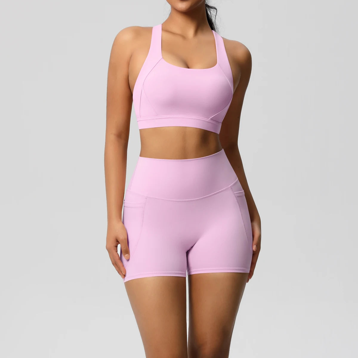 Women's 2-Piece Pocketed Yoga Gym Sportswear Set