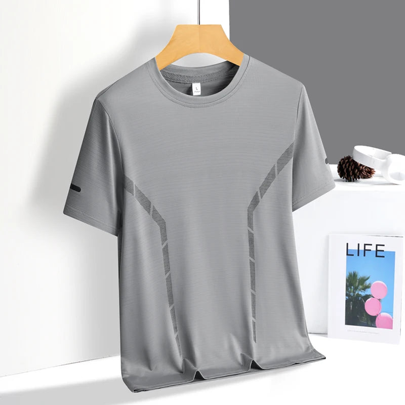 Men's Quick Dry Reflective Running Sports T-Shirt