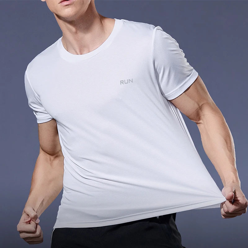 Men's Quick Dry Short Sleeve Running Fitness Shirt