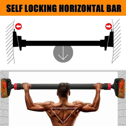 Doorway Pull Up Bar Safety Lock Multi Exercise Trainer